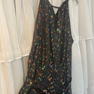 Wedding guest - Metallic Jumpsuit from Anthropologie Eva Franco